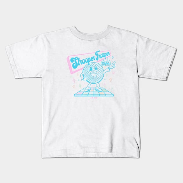 Strooper Trouper Wafels Kids T-Shirt by gubbydesign
